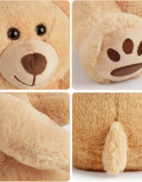 Load image into Gallery viewer, Teddy Bear Stuffed Animal, 10 Inch Brown Teddy Bear Plush Toy, Soft Plush Gifts for Kids Baby Toddlers on Baby Shower, Easter Decorations
