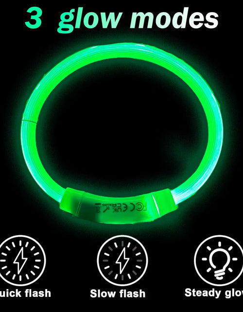 Load image into Gallery viewer, Dog Light up Collar LED Collar Light up Cat Collar USB Rechargeable Collar Christmas Decoration Pet Collar Pet Christmas Gifts
