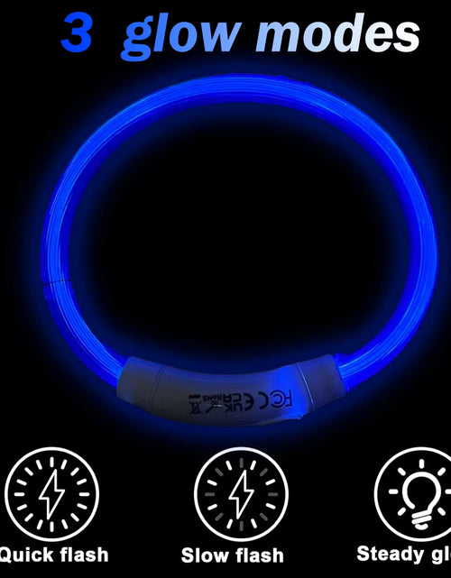 Load image into Gallery viewer, Dog Light up Collar LED Collar Light up Cat Collar USB Rechargeable Collar Christmas Decoration Pet Collar Pet Christmas Gifts
