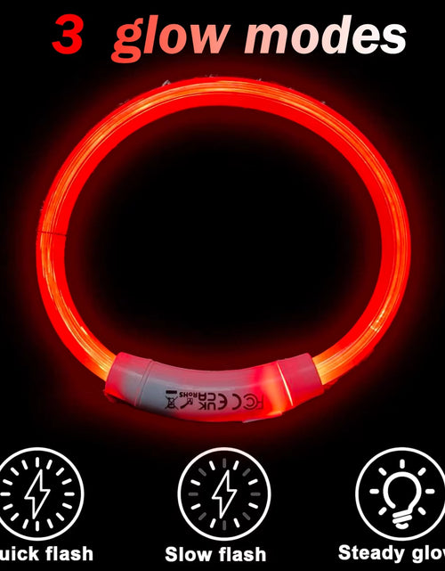 Load image into Gallery viewer, Dog Light up Collar LED Collar Light up Cat Collar USB Rechargeable Collar Christmas Decoration Pet Collar Pet Christmas Gifts
