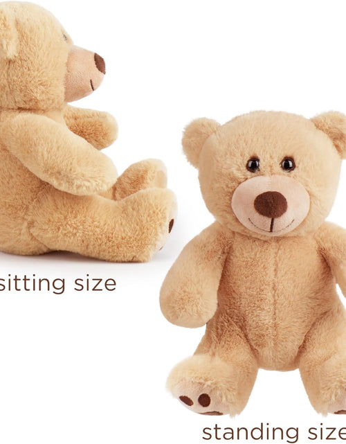 Load image into Gallery viewer, Teddy Bear Stuffed Animal, 10 Inch Brown Teddy Bear Plush Toy, Soft Plush Gifts for Kids Baby Toddlers on Baby Shower, Easter Decorations
