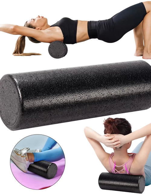 Load image into Gallery viewer, 12 Inch Solid Core Back Foam Roller High-Density round Foam Roller Deep Tissue Massager for Exercise Massage Muscle Recovery
