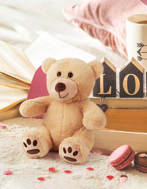 Load image into Gallery viewer, Teddy Bear Stuffed Animal, 10 Inch Brown Teddy Bear Plush Toy, Soft Plush Gifts for Kids Baby Toddlers on Baby Shower, Easter Decorations
